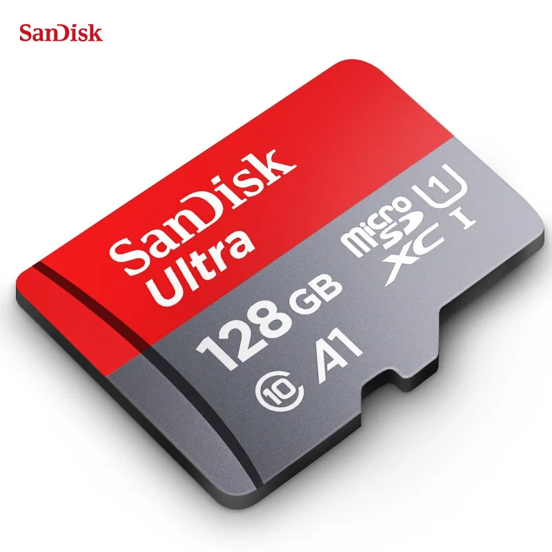 Оригинальная карта памяти SanDisk Ultra, micro SDXC, UHS-I, microsd, класс 10, 80 м/с, micro SD карта, 128 ГБ, TF карта, карта памяти