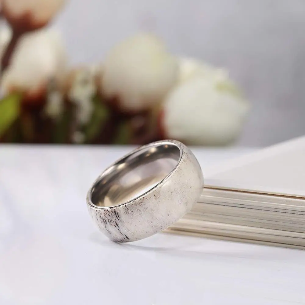 Кольца с натуральными оленями и рогами для мужчин обручальные уникальные