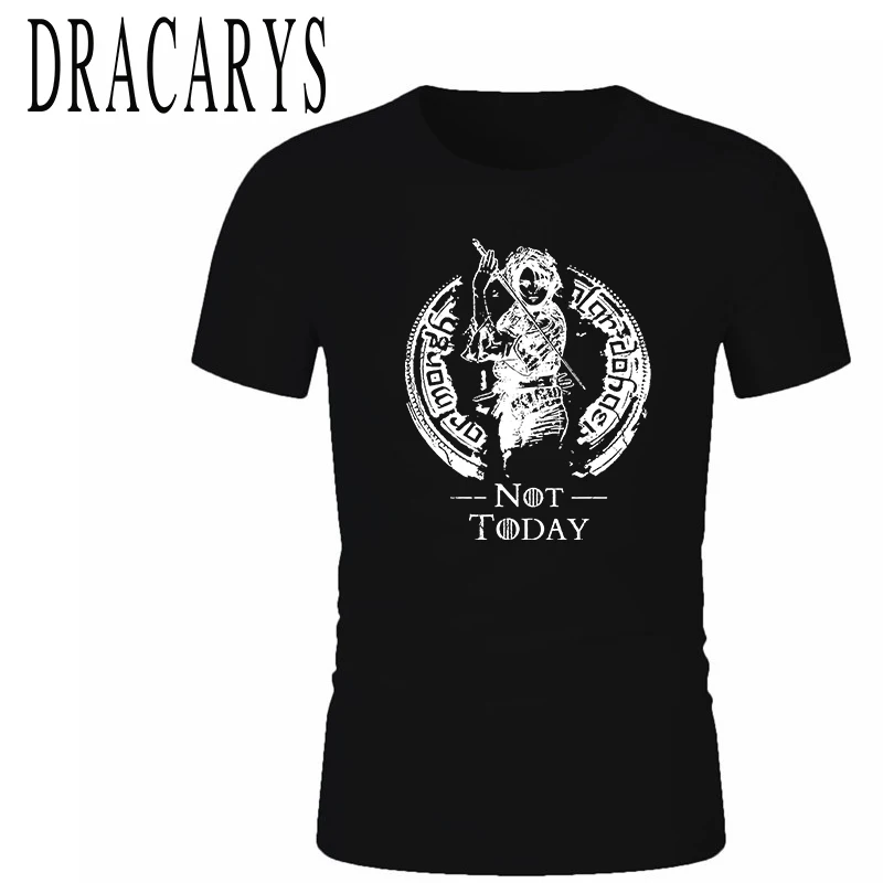 DRACARYS Arya Stark Мужская брендовая Футболка с принтом Игра престолов футболка женские