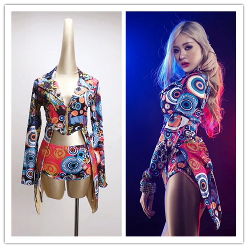  DJ Led Suits Rave Clothes Pole Dance Clothing Jazz Dance Costumes Nightclub Bar Ds Costume Sexy Fem