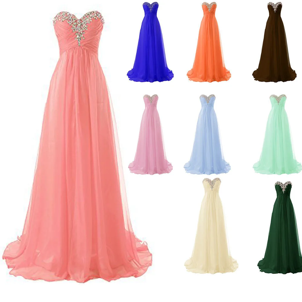 

Green Bridesmaid Dress Party A-Line Sweetheart with Beading vestidos para casamento convidados longos