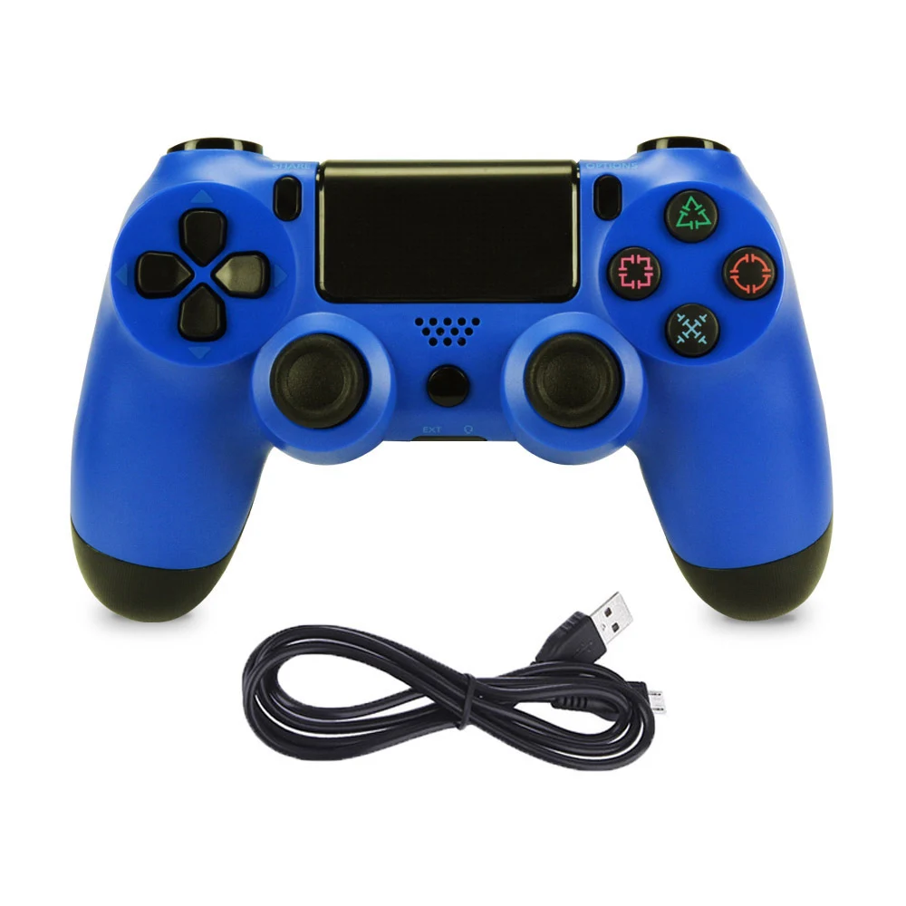 Usb проводной контроллер геймпад для sony Ps4/ps3 игровой джойстик контроллер для Playstation 4 консоль вибрации джойстика с кабелем - Цвет: blue