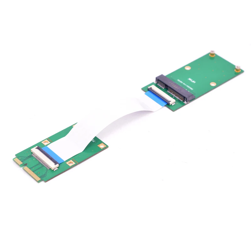 Mini PCIe защищенная карта mPCIe mSATA SSD удлинитель от мужчин и женщин гибкий Удлинительный кабель Suppots половинного размера до полного размера