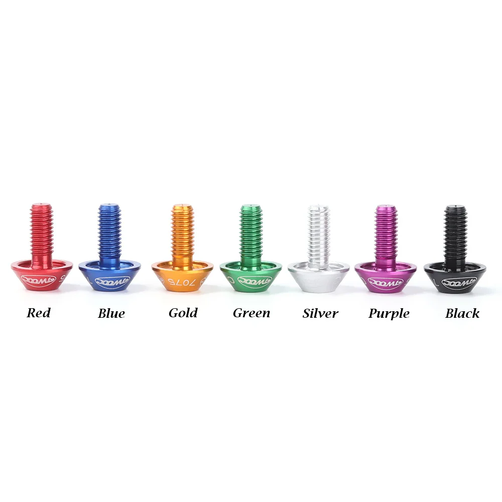Bicycle Parts 2 PCs Durable Aluminum Alloy M5*12mm Screw Bicycle Water Bottle Cage Holder Screw Bolts for the Bicycle Cycling Accessories bicycle parts