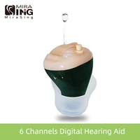 Hearing Aids V40 audifonos 6-Channels Mini Tune Digital Sound Amplifier for Elderly Portable Invisible Hearing Aid Dropshipping 1