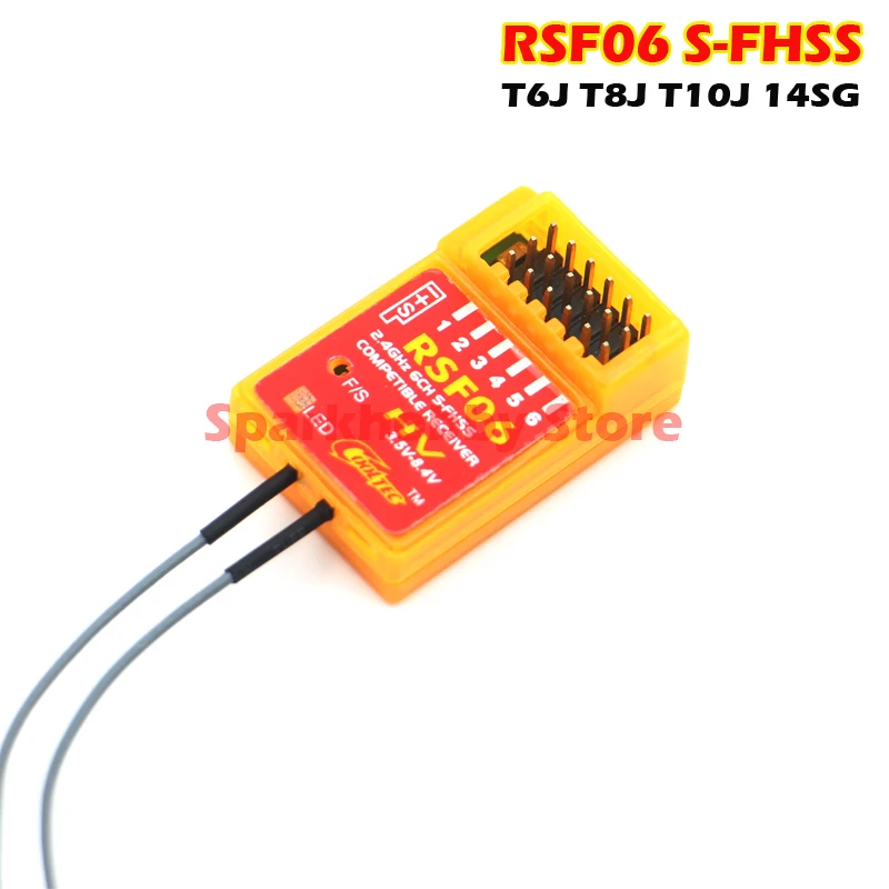 Совместимый с CoolTech рецептор RSF06 6ch S FHSS совместимый Futaba T10J T8J T6J 14SG 16SZ 18SZ 4PX для