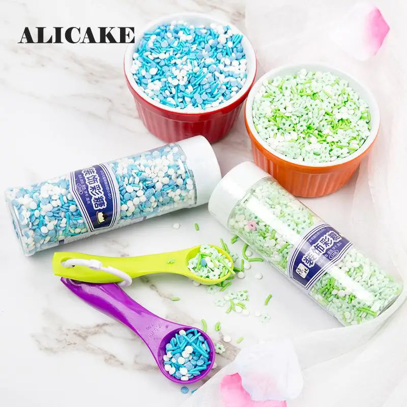 120g Edible Sprinkles Colorful Baking Cake Decoration Tools Sugar Food Coloring Sprinkle Candy Baking Bakery Pastry Tools