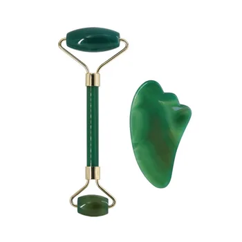 

Natural V-shape Beauty Massage Tool Face Thin Massager Natural Jade Massage Face-lift Scraping Plate