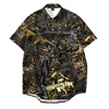 Gun Bullet Military War Men's Casual Short Sleeve Summer Hawaiian Aloha Shirt Men Button Down 3D Print Shirts 2021 New 1