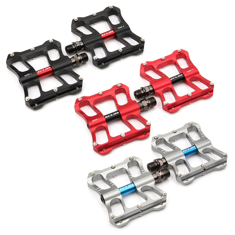 

GUB GC-060 Bike Non-slip Pedal Aluminum Alloy Body Cr-mo Axis DU Bearing For MTB Road Bicycle Riding Accessories