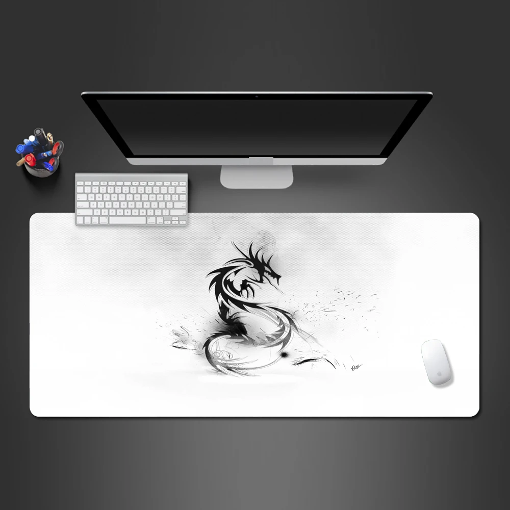 Domineering Black And White Dragon Super Hot Natural Rubber Washed Mouse  Pad Blood Computer Game Accessories Keyboard Large Mats|Mouse Pads| -  AliExpress