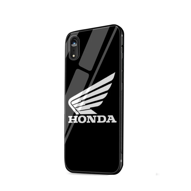 Стеклянный чехол для телефона из ТПУ стекла для iPhone 5 5S SE 6 6S 7 8 Plus iPhone 11 Pro XR X XS максимальный чехол Honda