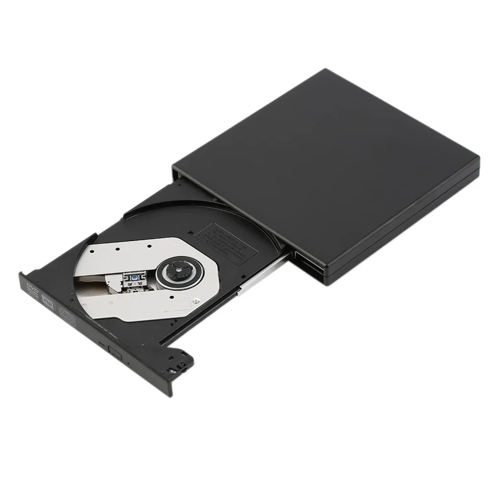 Супер тонкий USB 2,0 внешний CD+-RW DVD+-RW DVD-RAM Пишущий привод для ноутбука PC продвижение белый черный