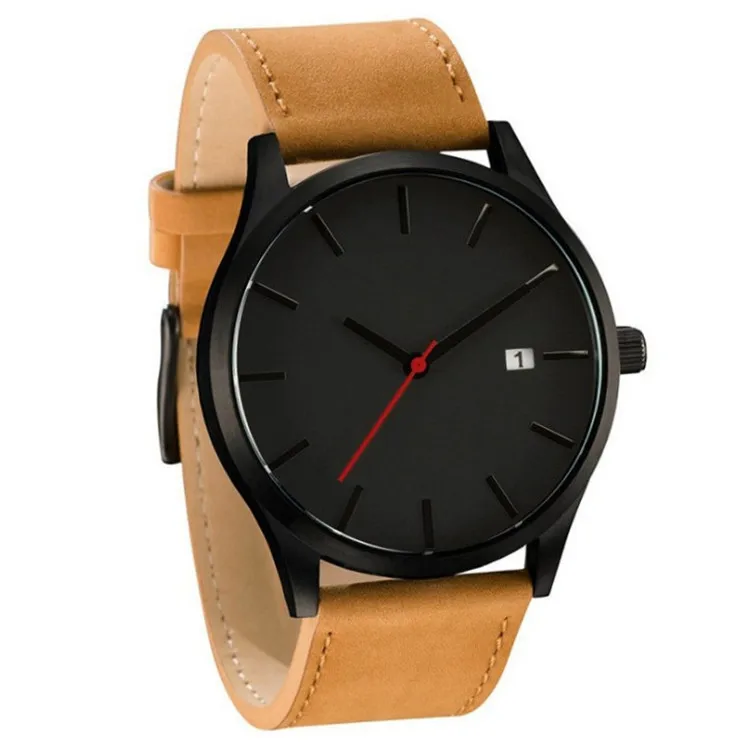 

AliExpress EBay Hot Selling MV Large Dial Men High-End Calendar-Style Business Quartz Dull Polish Belt Watch