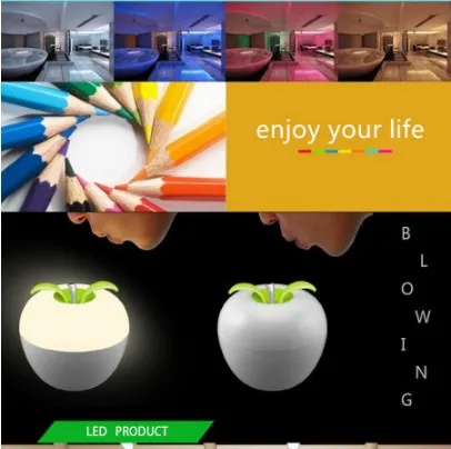 Apple blow control индукционный атмосферный ночник USB зарядка светодиодный цветной креативный подарок свет настольная лампа для украшения