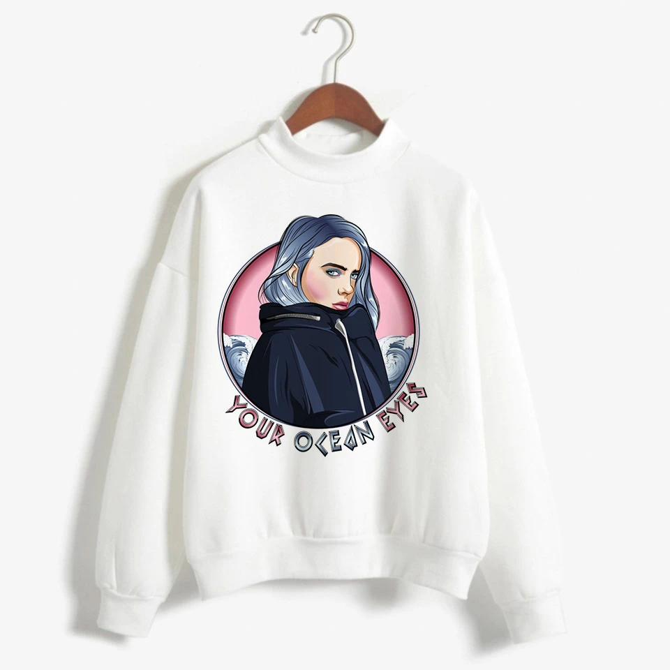 Billie Eilish негабаритных худи для женщин Harajuku корейский хип хоп стиль Kawaii 90s Толстовка Женский капюшон уличная Ulzzang