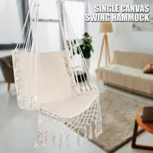 Гамак в скандинавском стиле, безопасное подвесное кресло-гамак, качающаяся веревка, уличное, внутреннее, подвесное кресло, садовое сиденье для детей и взрослых