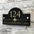 Customize MODERN DOOR NUMBER / ADDRESS PLAQUE GLASS ACRYLIC OUTDOOR HOUSE SIGN 14