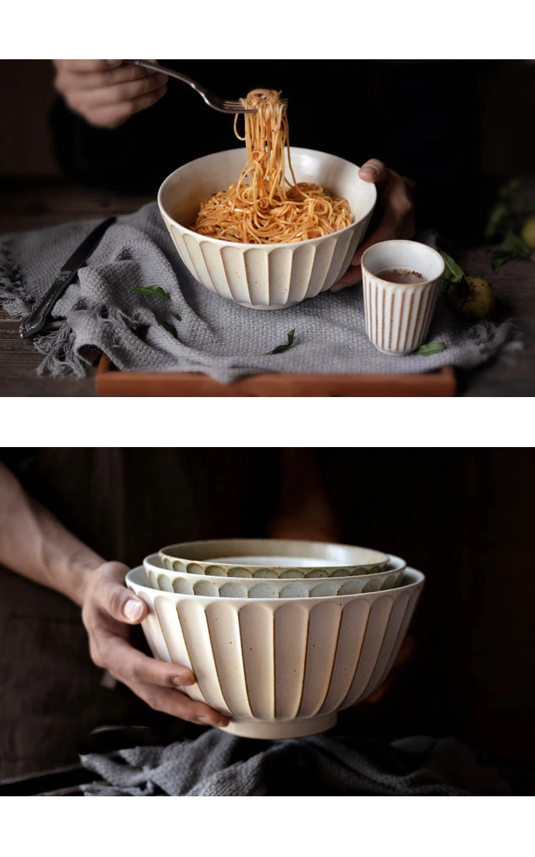 1 шт. Kinglang Jingdezhen ручная работа Ramen миска Бытовая рисовая миска салатная миска для лапши большая миска для пельменей