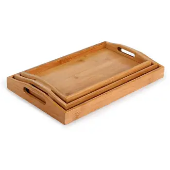

Bamboo Tray Japanese Tableware Tea Set Storage Tray Fruit Tableware Tea Set Organizer Desktop Decoration Home Organizer Storage