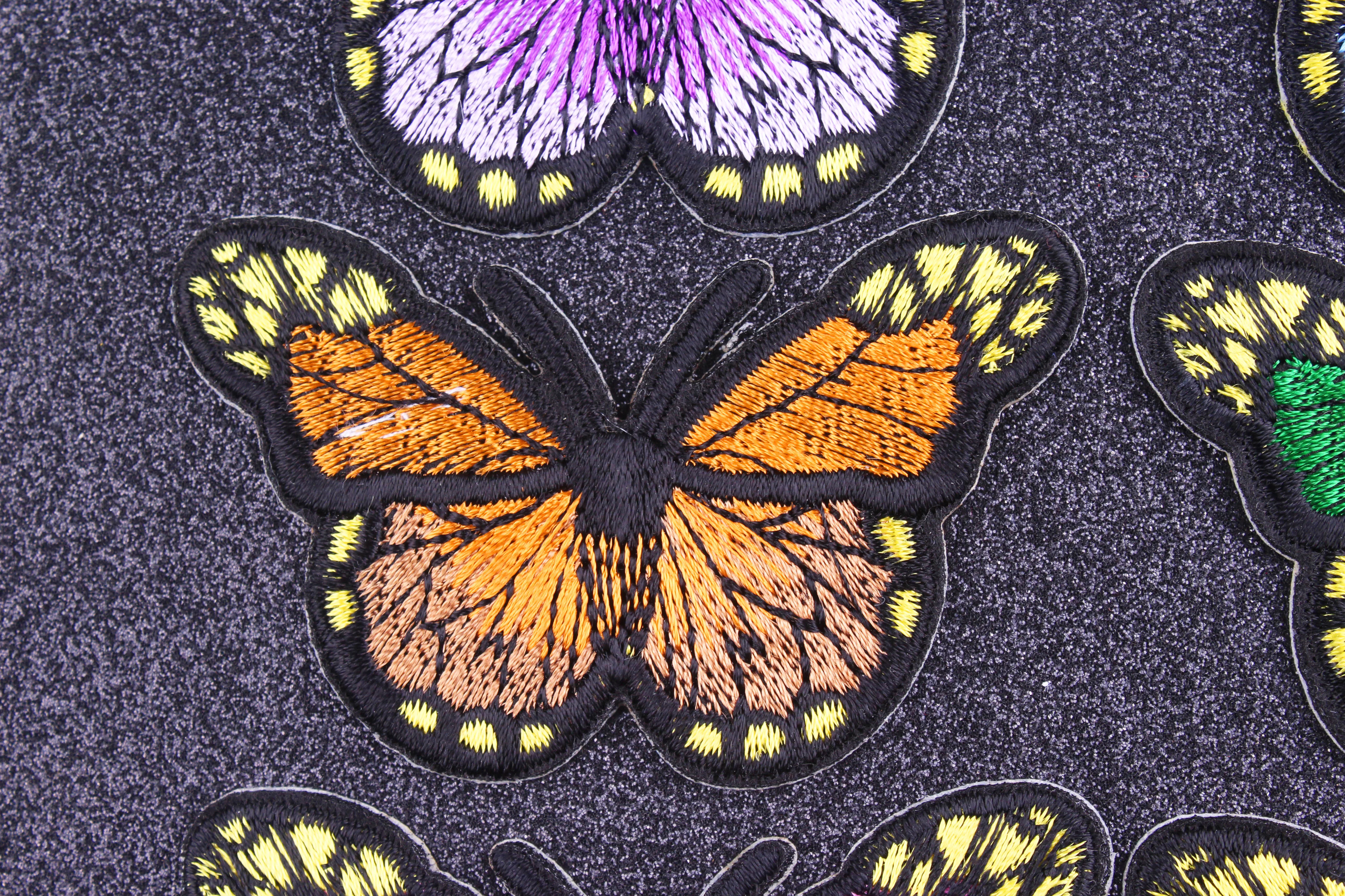 Бабочка железа на патч Плавкие Одежда приложения для одежды качество красочные