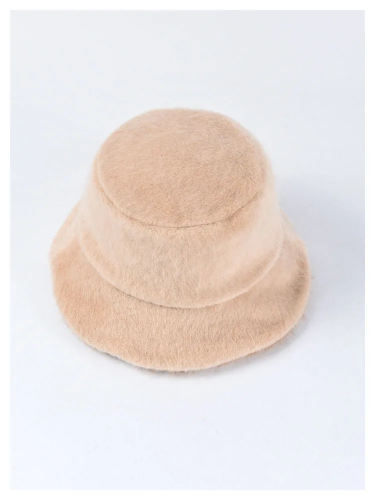 Утолщенная мягкая теплая шапка для рыбной ловли Женская двухсторонняя Панама Меховая зимняя Панамка для женщин Девушка Выходная шляпа шапка леди Панама