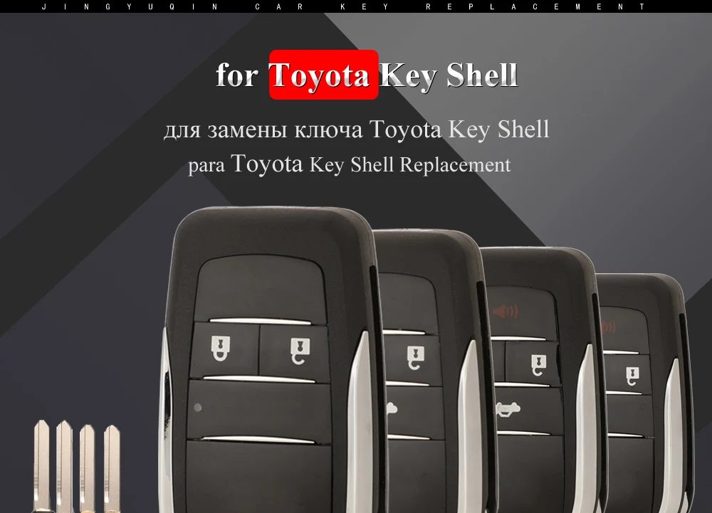 Keyforkess 10pcs 2/3/4BT modificato Flip Remote Key Shell Cover per Toyota Corolla Camry Auris TOY47 Upgrade custodia pieghevole per chiavi - H373f014a65744bc8abeaf97ac11a21b9K