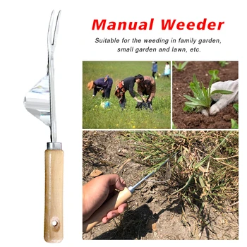

Lawn Farmland Puller Stainless Steel Transplant Digging Tool Trimming Non Slip Planting Manual Weeder Ripping Outdoor Garden