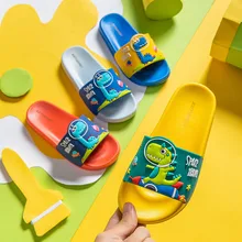 

summer 2021 sandals Kids slippers Cartoon Dinosaur Slide Sandals Non-Slip Beach shoes Water Slippers For Boys Girls TTX38