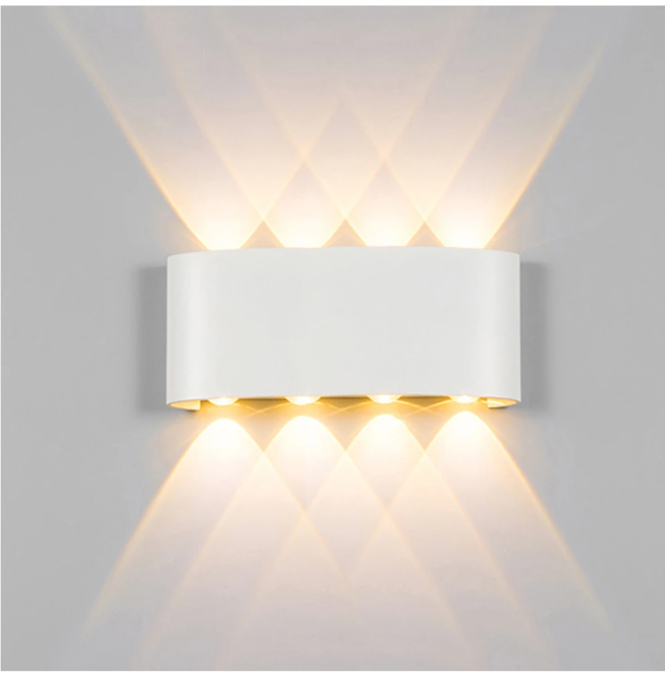 Conduziu a Lâmpada de Parede de Alumínio Levou ao ar Moderno para Home Luz do Banheiro Livre Indoor Down Preto Branco Escadas Quarto Cabeceira Ip65 up 4 High Quality Luzes e Iluminação