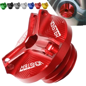 

For DUCATI MONSTER 695 696 796 797 821 Monster 821 1200 1200S 1200R Motorcycle Aluminum Engine Oil Filter Cup Plug Cover screws