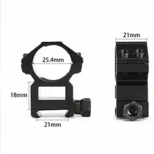 Охотничий Пистолет Аксессуары 25,4 мм 2 шт. высокопрофильный Пикатинни/крепление для прицела крепление кольца 20 мм