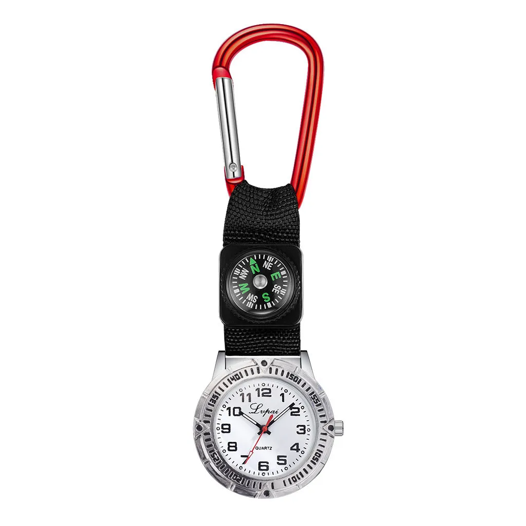 Часы для медсестры, модный дизайн, карманные часы для медсестры с компасом, повседневные кварцевые часы, медицинские часы, Krankenschwester Uhr# H0 - Цвет: Красный
