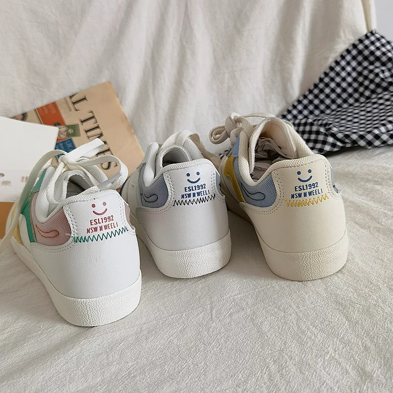 New Autumn Student White Shoes Women's Breathable All-match Soft-soled Fashion Casual Shoes Niche College Style  Women Sneakers