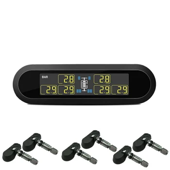 

Car Solar Power Wireless Tire Pressure Monitoring System TPMS with 6 Sensor U903Z F-Best