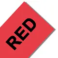 black on red