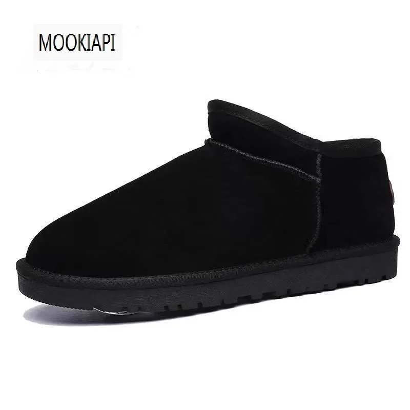 

In 2019, China's latest high-quality men's snow boots, real sheepskin, 100% natural wool, men's shoes, four colors,free delivery