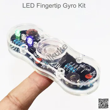 

LED Fingertip Gyro DIY Production Kit Colorful LED Electronic Training Parts POV Rotation