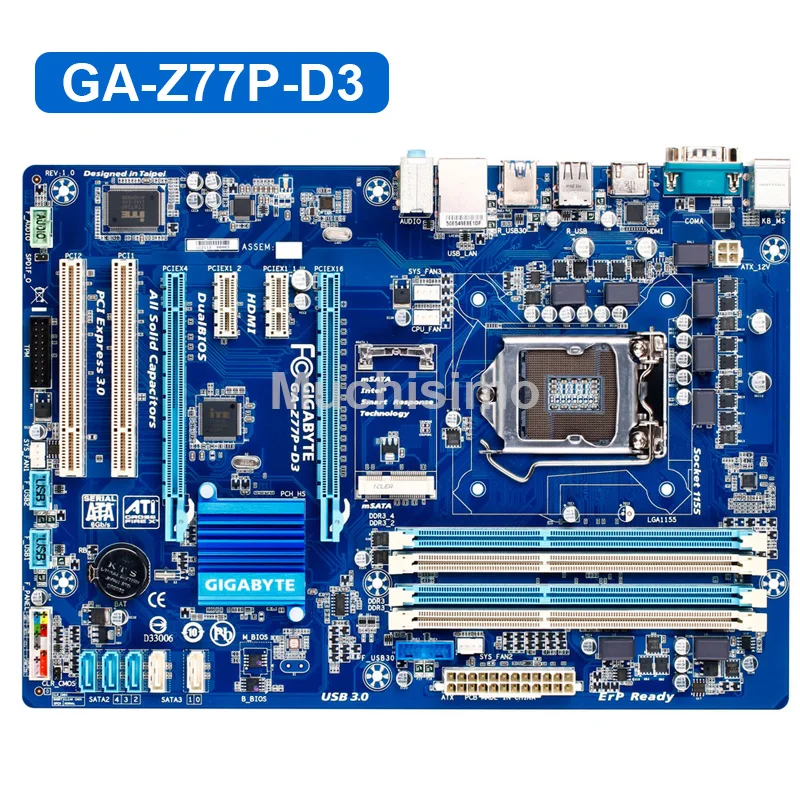 Gigabyte GA-Z77P-D3 материнская плата LGA1155 DDR3 USB3.0 32G Z77 Z77P-D3 Z77P D3 рабочего используется SATA3 работы устойчивый