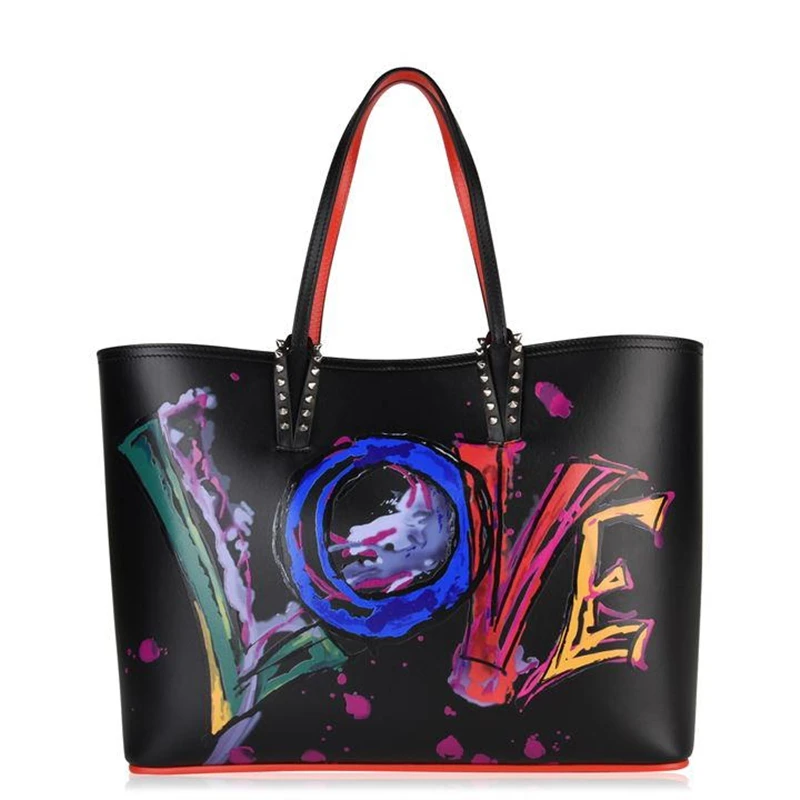 

Luxury Iouis Ethnic Style Bag genuine Leather Women Shopper Tote Famous Designer Printed Shoulder Bag Big neverful bag Handbags