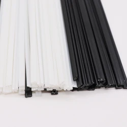 Tiges de soudage en plastique ABS/PP/PE/tpr, noir/blanc, longueur 25cm, outils de réparation de pare chocs de voiture, machine de soudage à air chaud 