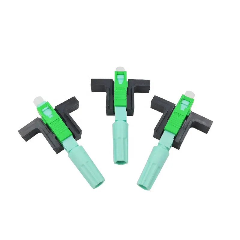 

100 PCS/ Lot 58MM SC APC SM Single-Mode Optical Connector FTTH Tool Cold Connector High Quality Tool Fiber Optic holesales Price