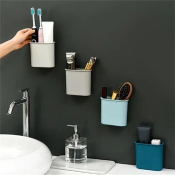 

Simple Nordic Style Bathroom Without Traces Wall-Mounted Storage Box Household Bathroom Rack Bathroom Accessories