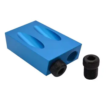 

8 Pcs Set Oblique Hole Drill 15 Degree Angle Locator Bits Hole Jig Kit Woodworking Hand Tools 72XD