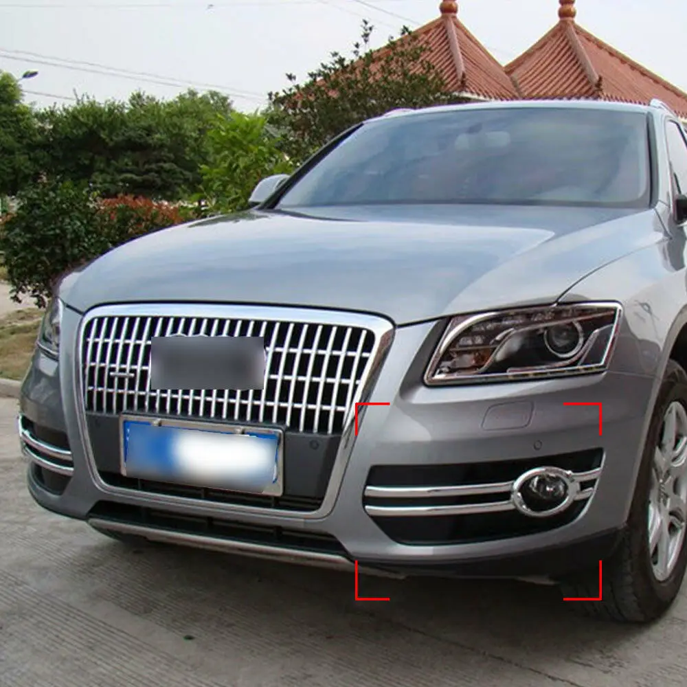 BBQ@ Fuka для 2009-2012 AUDI Q5 автомобильный хромированный abs-пластик передняя противотуманная фара крышка Накладка рамка автомобильный Стайлинг наружный протектор наклейки