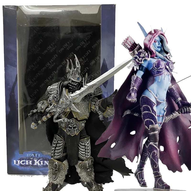 WOW Lich King Arthas Figure Game Movie Anime Sylvanas Windrunner Sylvan Archery Queen Action Figurine Toy Doll Gift | Игрушки и хобби