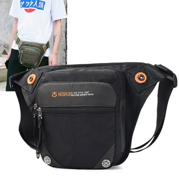 

Men Waterproof Nylon Drop LegsBag Waist Pack Thigh Hip Bags Fanny Packs Leisure Motorcycle Riding Male Chest Bag Crossbody Pack