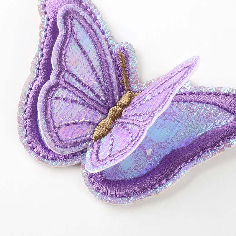 

Embroidered Colored Butterfly Fabric 3D Patch Clothes Sticker Bag Sew Iron On Applique DIY Apparel Sewing Clothing Accessories