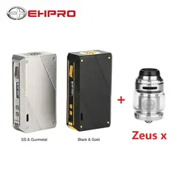 Бесплатно Zeus X RTA Ehpro холодная сталь 200 TC коробка мод w/200 W Макс выход без 18650 батареи мод коробка Vape испаритель VS Drag 2/Aegis Solo