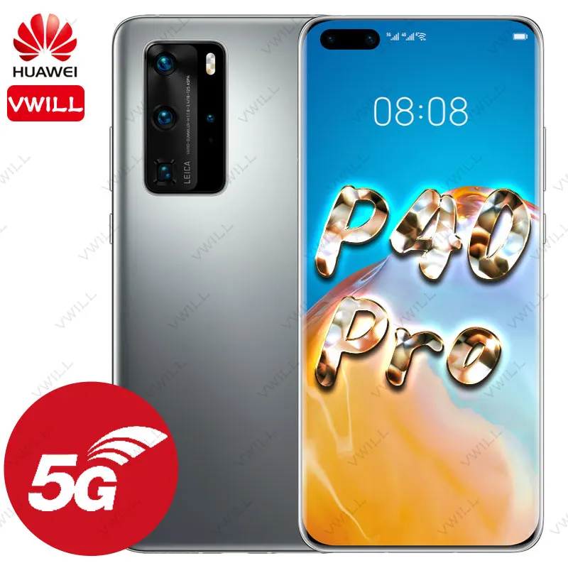 Глобальная версия Huawei P40 Pro 5G мобильного телефона 6 58 ''Kirin 990 8 Гб 256 Bluetooth 5 1 с